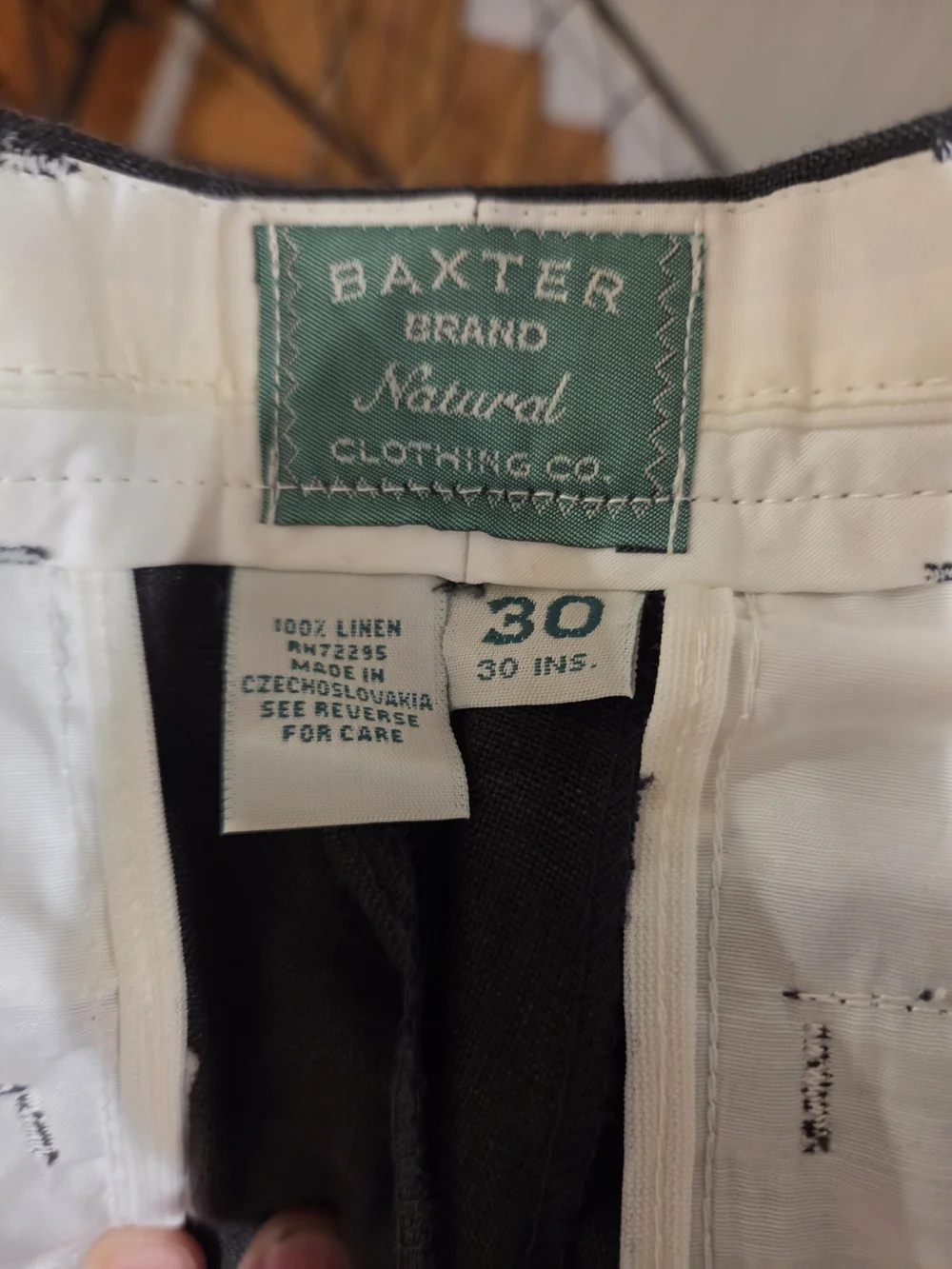 Baxter Men's Gray Pleated Dress Pants 30W Regular Fit Straight Leg Pockets